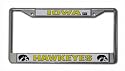 Iowa Hawkeyes Chrome License Plate Frame