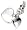 Fossil Damen-Charm Anhänger HERZ Perlmutt, weiss JF85902040