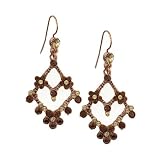 Topaz & Copper Hues Chandelier Style Earrings