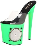 Pleaser Womens Lightning-701UV/C-GRN Platform Sandal Sandal