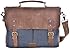 Gootium 21108 High Density Canvas Genuine Leather Messenger Shoulder Laptop Bag