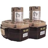 Makita 194158-6 1834 18-Volt 2.6 Amp Hour NiMH Pod Style Battery, 2 Pack