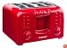 Cuisinart CPT-140R Electronic Cool Touch 4-Slice Toaster, Red