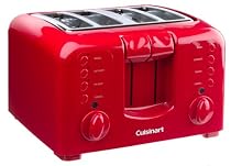 Cuisinart CPT-140R Electronic Cool Touch 4-Slice Toaster, Red