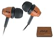 Pyle PIEHWD80LT Woodbud Real Wood In-Ear Earbud Stereo Headphones (Light Wood)