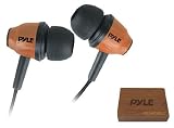 Pyle PIEHWD80LT Woodbud Real Wood In-Ear Earbud Stereo Headphones (Light Wood)