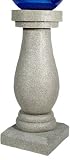 Echo Valley 4046 Baluster Column Granite Finished Resin Pedestal for Gazing Globe or Sundial