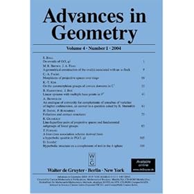 Advances in Geometry by 