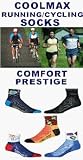 6 PAIRS COOLMAX DeFEET RUNNING/CYCLING SOCKS - MOSTLY DARK