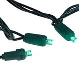 Bethlehem Lighting Indoor/Outdoor 50 Lamp 5mm Wide Angle LED Lighting Set, Green