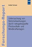 Produkt-Bild: Untersuchung von Netzr&uuml;ckwirkungen durch netzgekoppelte Photovoltaik- und Windkraftanlagen