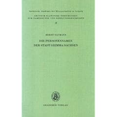 Die Personennamen der Stadt Grimma/Sachsen