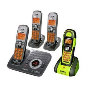 Uniden DECT1580-4WXT Cordless Indoor/Outdoor 4 Handsets Phone System with Call ID and Digital Answering System