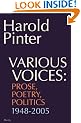 Various Voices: Prose, Poetry, Politics 1948-2005