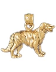 Dazzlers Solid 14k Gold Bull Mastif Dog Charm Pendant Available in three colors from jewelsberry (weights: 1.9 grams only)