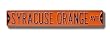 SYRACUSE ORANGEMEN "SYRACUSE ORANGE AVE" AUTHENTIC METAL STREET SIGN (6" X 36")