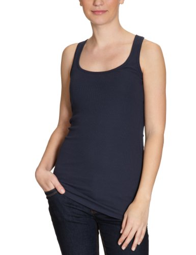TOM TAILOR Denim Damen T-Shirt 10187230971/basic 2x2rib tanktop, Gr. 34 (XS), Blau (6012) Preisvergleich