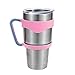 Tumbler Handle 30 oz Anti-Slip for YETI Rambler,Handle for YETI 30 oz Tumbler, RTIC, SIC and Other 30 oz Tumblers (Handle Only) (Pink)