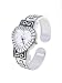 Geneva Platinum Women's Heart Face Bangle Watch��