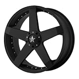 KMC Wheels Rockstar Car  Black Finish – 20 X 8 Inch Wheel