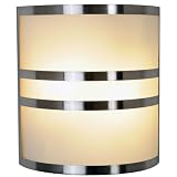 AF Lighting 617605 10-Inch W by 11-Inch H by 4-Inch E Contemporary Lighting Collection Wall Sconce, Brushed Nickel