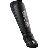 Hayabusa Pro Striking Shin Guards (Black, Large/X-Large)