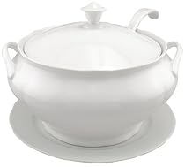 BIA Cordon Bleu 4-Piece Soup Tureen Serving Set with Ladle, White
