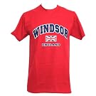 Mens Windsor England Print Short Sleeve T-Shirt/Top