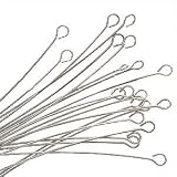 Sterling Silver Open Eye Pins 24 Gauge 1.5 In (20)