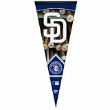 MLB San Diego Padres 12-by-30 Inch Premium Quality Pennant Bats