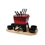 Swissmar Mont Blanc 15 Piece Meat Fondue Set, Red