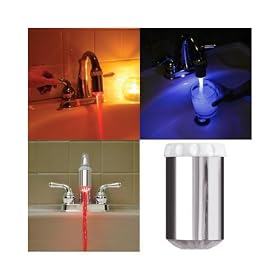 Temperature controlled FAUCET LIGHT color change NEW