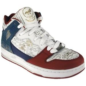 Buy Avia Mens Retro 810 Beijing Graphics White Blue Basketball