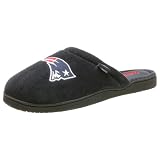 Reebok Mens New England Patriots NFL Slippers,Navy/Red,Medium