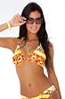 Bongo Beat: Underwire Triangle Top Women's Swimsuit Separate by Blue Sky Swimwear (All styles sold as separates; Top Only)