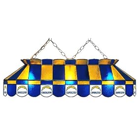 San Diego Chargers 40 STAINED GLASS POOL BILLIARD TABLE LAMP LIGHT