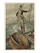 Captain of the Royal Navy Stands on the Taffrail on the Poop Deck of His Vessel Art Giclee Poster Print by W.h. Overend, 12x16