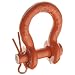 CM M346P Round Pin Midland Super Strong Anchor Shackle, Carbon, 1/4" Size, 3/4 ton Capacity