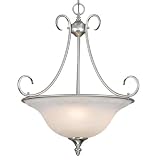 Golden Lighting 1393 PW Centennial PW Pendant Bowl, Pewter Finish