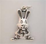 Silver *BUNNY RABBIT CHARM* animal Cute