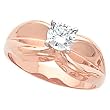 14K Rose Gold Diamond Solitaire Engagement Ring - 0.50 Ct.