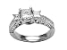 1.20 cts Princess Diamonds Engagement Ring - Platinum, 14kt White or Yellow Gold