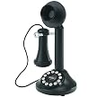 Crosley 1920's Candlestick Phone - Black
