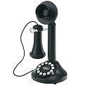 Crosley 1920's Candlestick Phone - Black