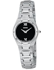 Seiko Dress Steel Black Ladies Watch SUJD53