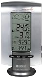 Oregon Scientific BAR 898 HG Funkwetterstation, Thermo-/Hygrometer, 3-Kanal, bis 100m Reichweite, silber