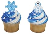 Snowmen & Snowflakes Cupcake Picks - 24 Cupcake Picks