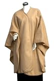 Cloak Cape Light Vicuna Color with Extra Hat Baby Alpaca Ruana