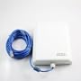 ADAPTADOR WIFI USB PROFESIONAL PARA EXTERIORES SIGNAL KING SK-10TN+ 5800mW + ANTENA PANEL 58dBi CON 10m DE CABLE ACTIVO USB.