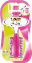 BiC Soleil Easy Lady Triple Blade Disposable Shaver System (Blister  of 1 Handle with 4 Free Cartridges Included)
